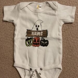 “Hayes” Christmas and Halloween Onesies